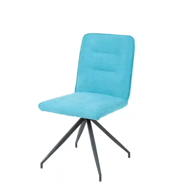 Silla Osaca terciopelo azul con costuras - Sillas