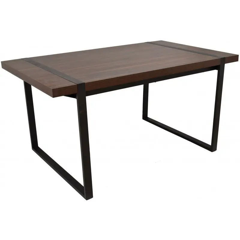 Mesa Nepal tablero de madera bilaminada acabado vintage cerezo 180×90 cm - Mesas de comedor