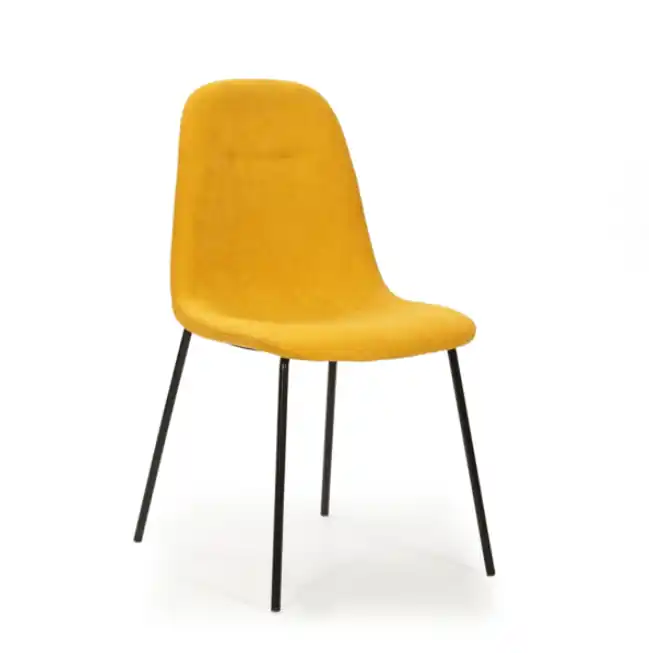 Silla Renne tela mostaza - Sillas