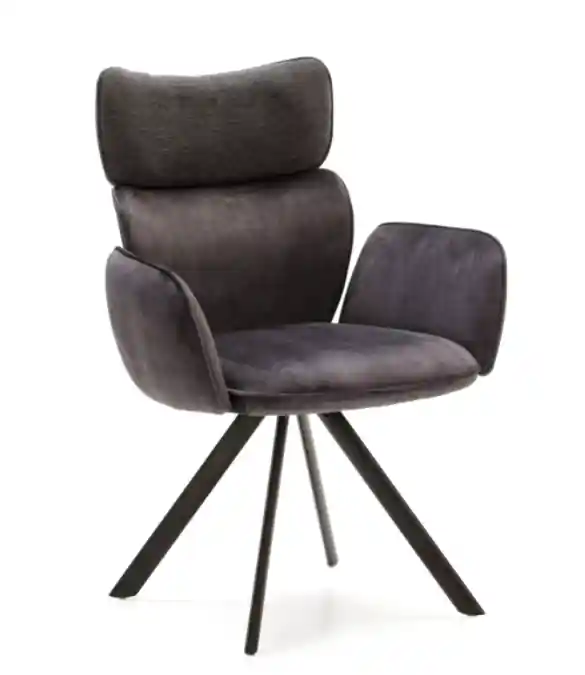 Sillon de diseño Jin tela antracita - Sillones butacas divanes