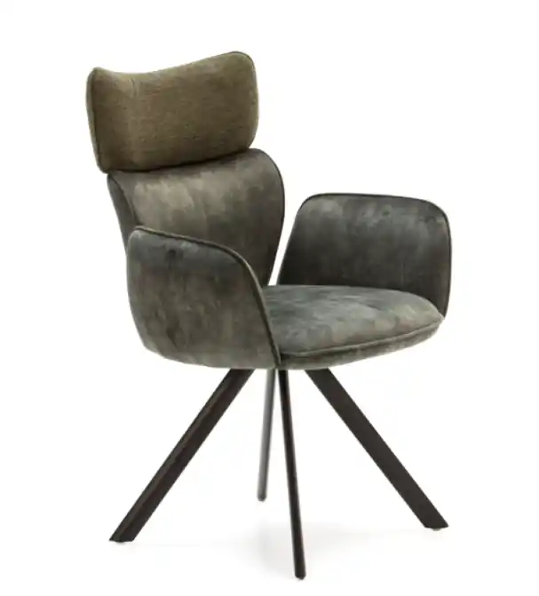 Sillon de diseño Jin tela verde - Sillones butacas divanes