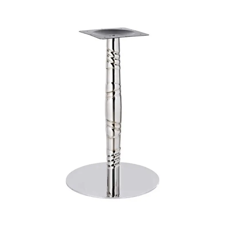 Base de acero inoxidable pulido brillo 72cm - Pies y bases para mesas