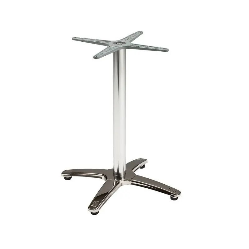 Base de mesa 4 brazos inoxidable y aluminio 70cm - Pies y bases para mesas
