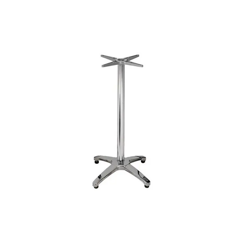 Base de 4 brazos inoxidable y aluminio 112cm - Pies y bases para mesas