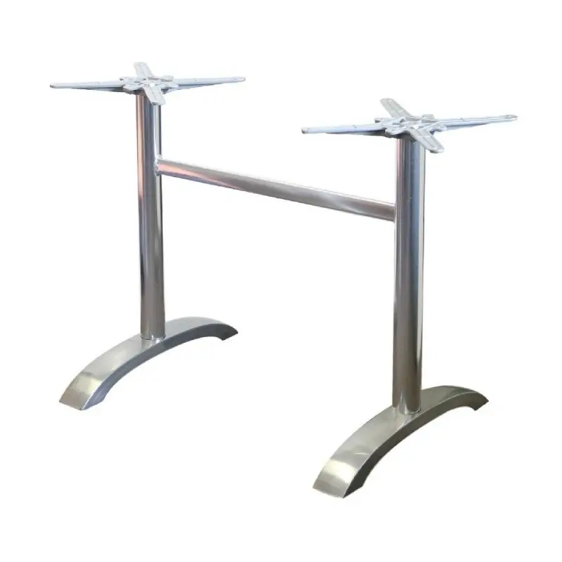 Base rectangular 4 brazos aluminio 72cm - Pies y bases para mesas