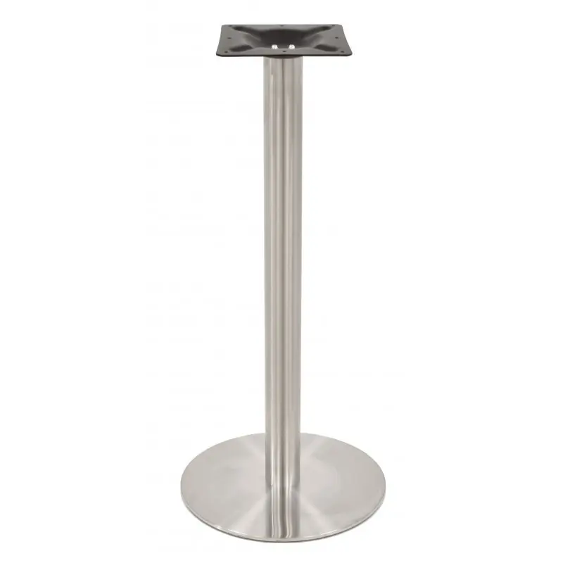 Base alta de acero inoxidable 110cm - Pies y bases para mesas