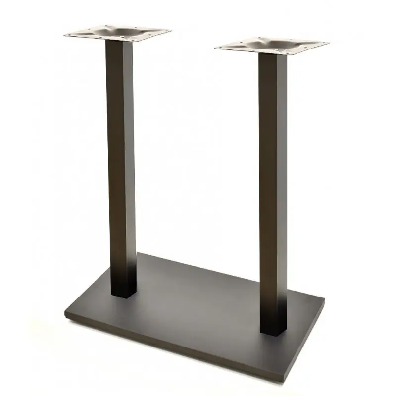 Base con 2 soportes de plato de hierro + composite 110cm - Pies y bases para mesas