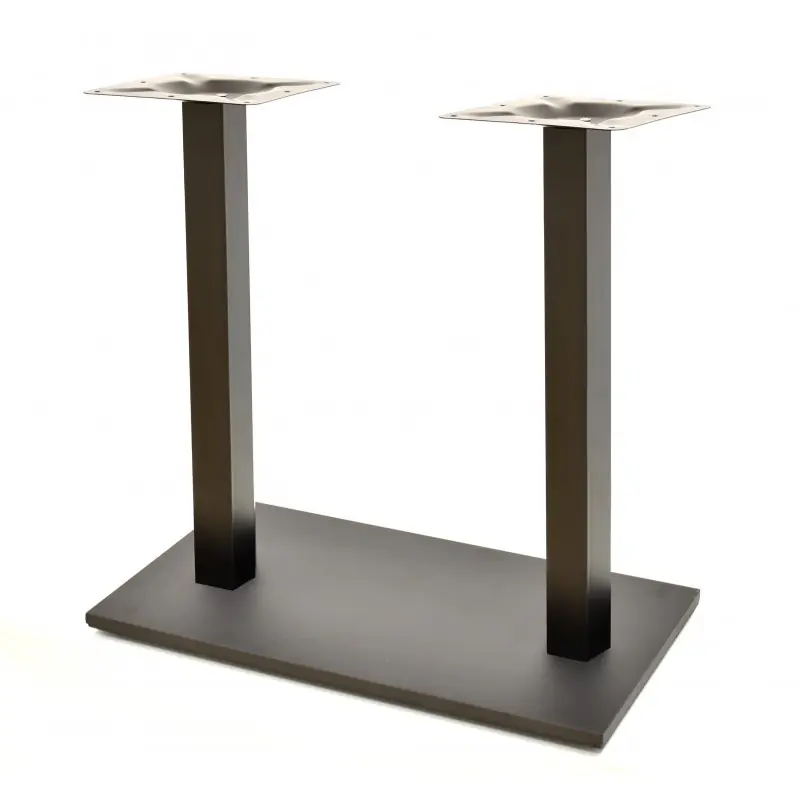 Base con 2 soportes de plato de hierro + composite 72cm - Pies y bases para mesas
