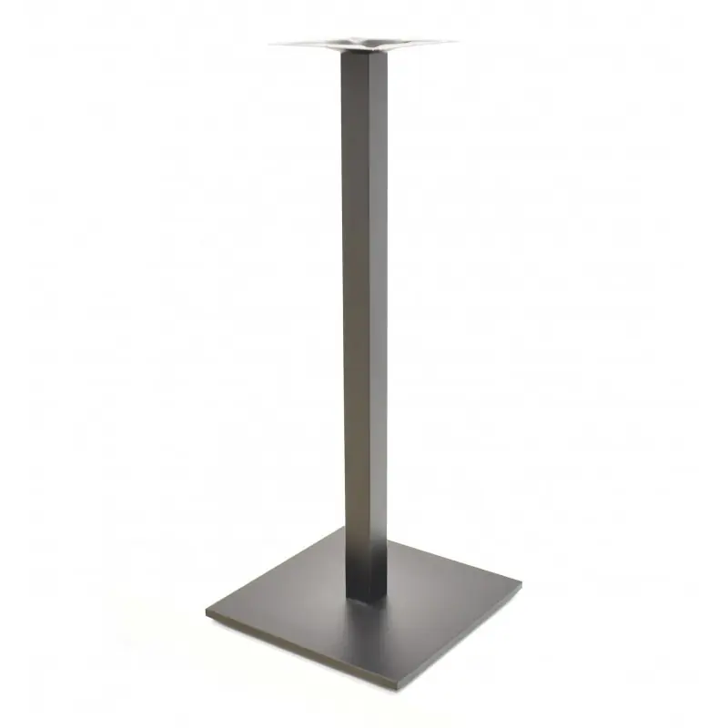 Base de tubo cuadrado plato de hierro + composite 110cm - Pies y bases para mesas