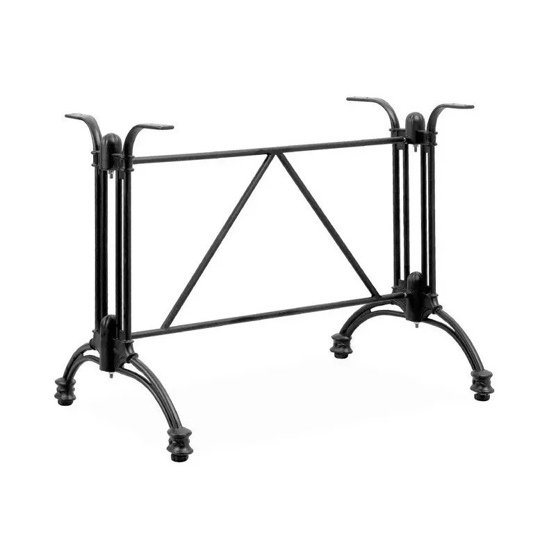 Base con dos soportes fundición de aluminio 70cm - Pies y bases para mesas