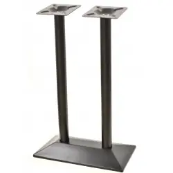 Base rectangular de plato de hierro negro 110cm - Pies y bases para mesas