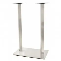 Base rectangular acero inoxidable pulido satinado 110cm - Pies y bases para mesas
