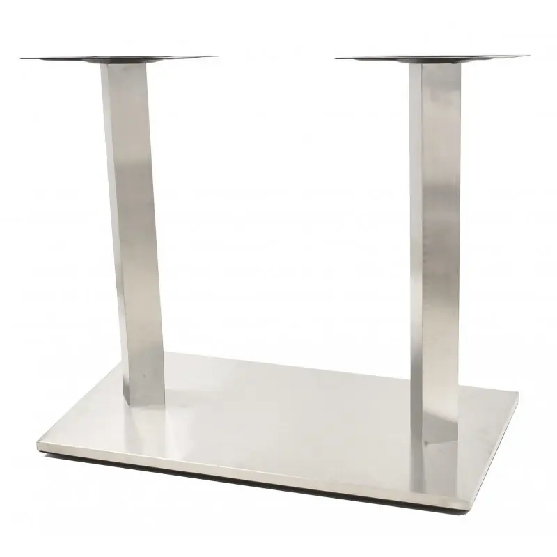 Base rectangular acero inoxidable pulido satinado 72cm - Pies y bases para mesas