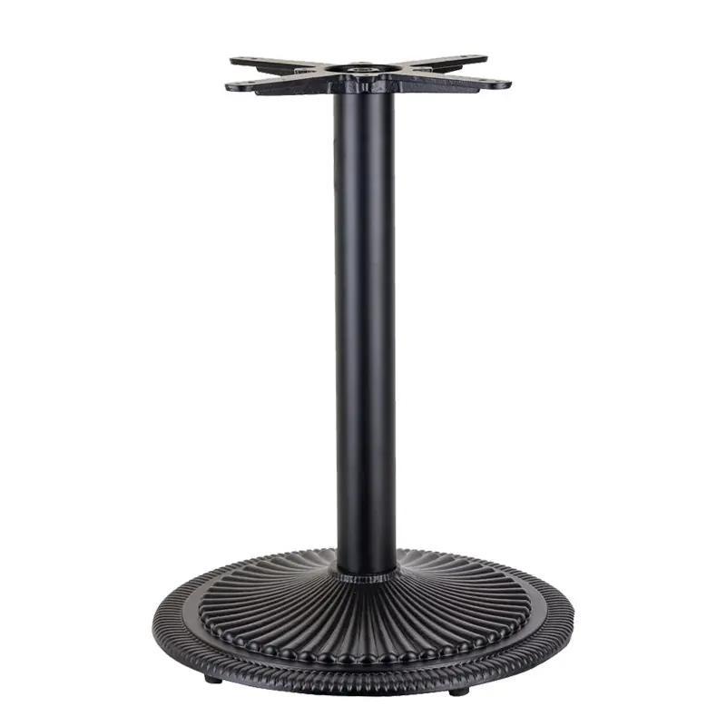 Base de plato de hierro fundido negro 72cm - Pies y bases para mesas