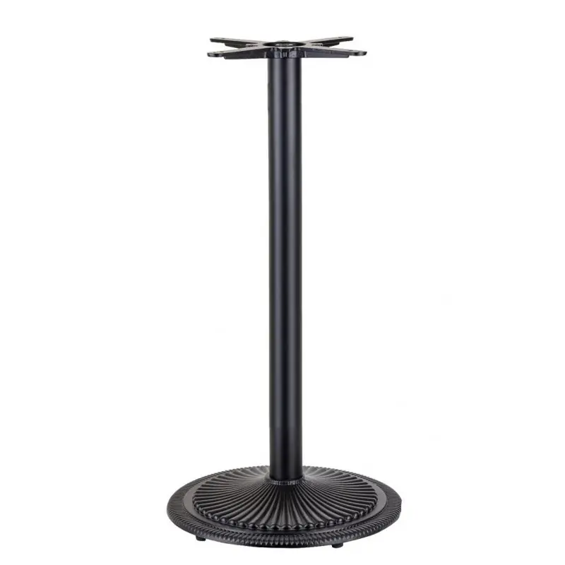 Base alta de plato de hierro fundido negro 110cm - Pies y bases para mesas