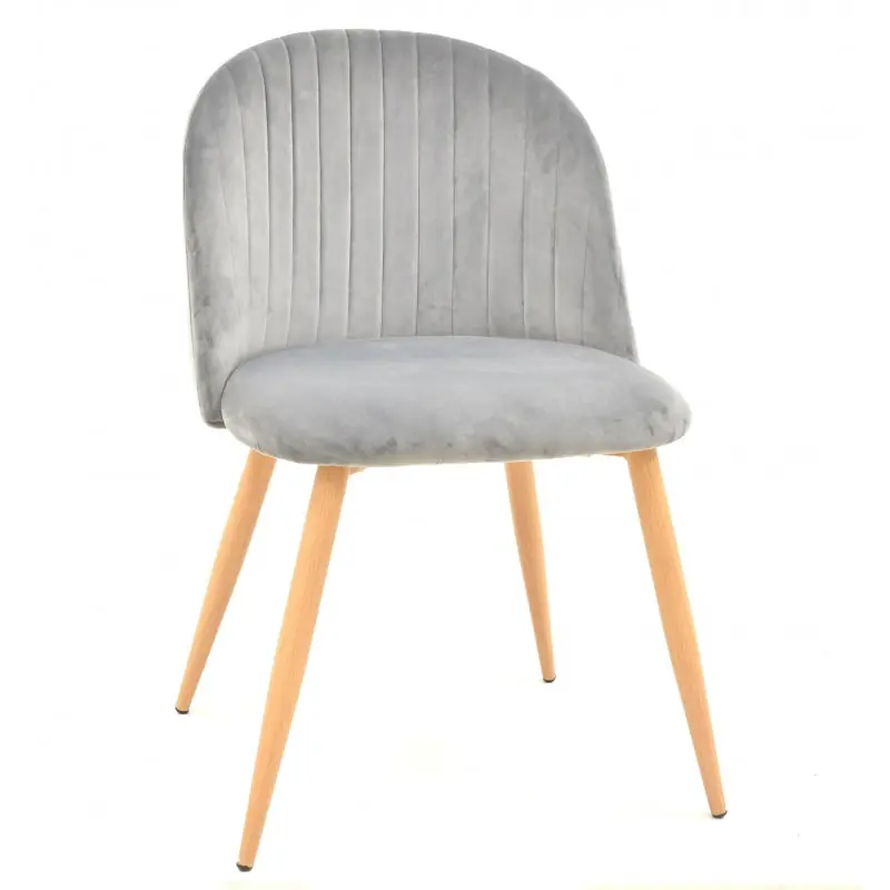 Silla Velvet terciopelo gris - Sillas