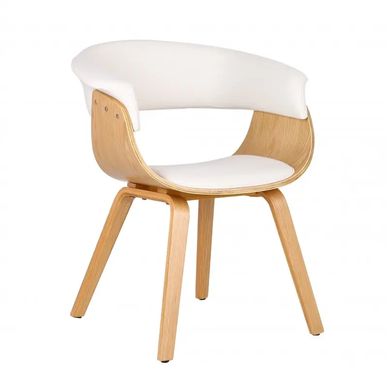 Sillón de diseño Fabio similpiel blanca - Sillones butacas divanes