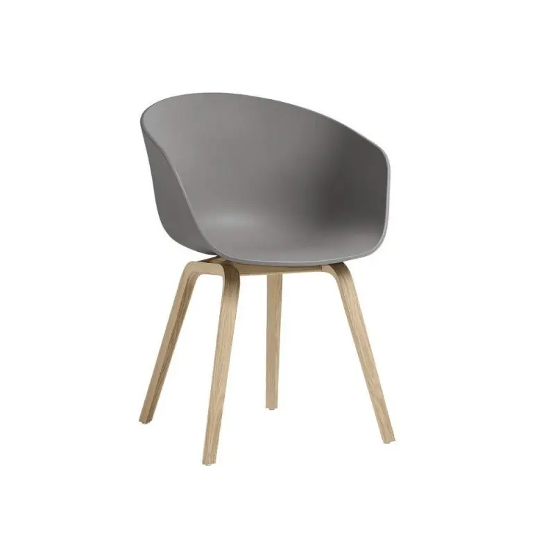 Sillon nordico TOM gris oscuro madera - Sillas