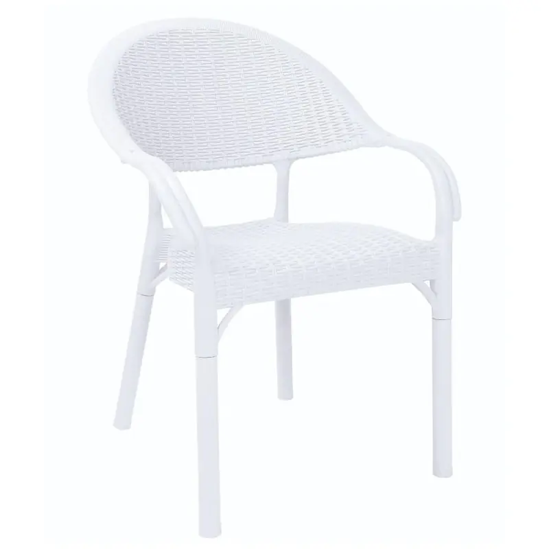 Sillón apilable polipropileno blanco - Sillas plasticos