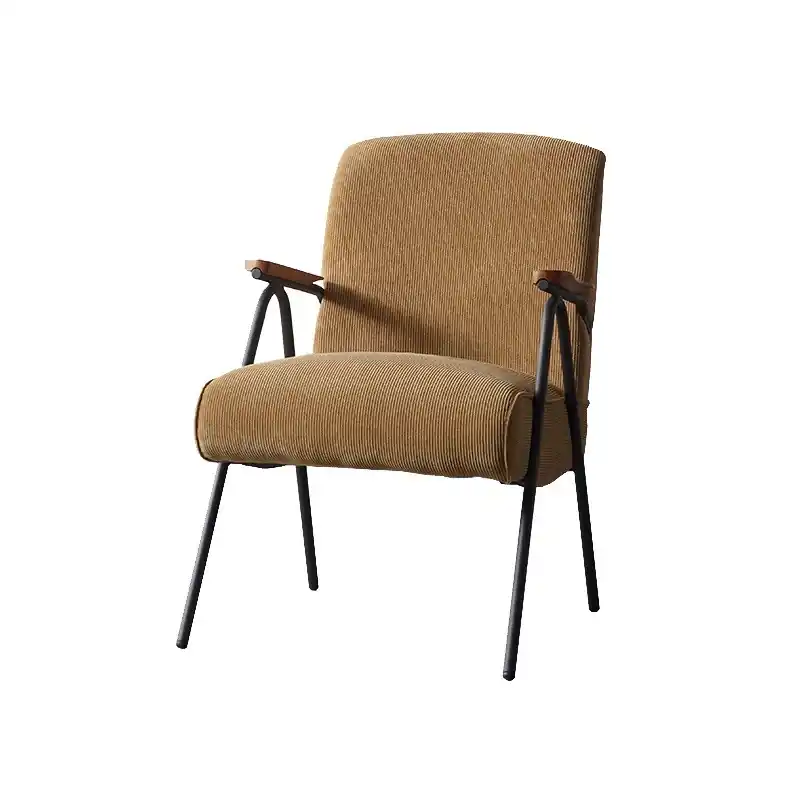 Butaca Moscu tejido corderoy mostaza - Sillones butacas divanes