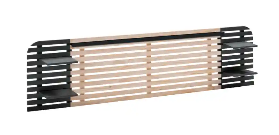 Cabezal Dimas PINO/DM cera negro 240cm - Cabeceros
