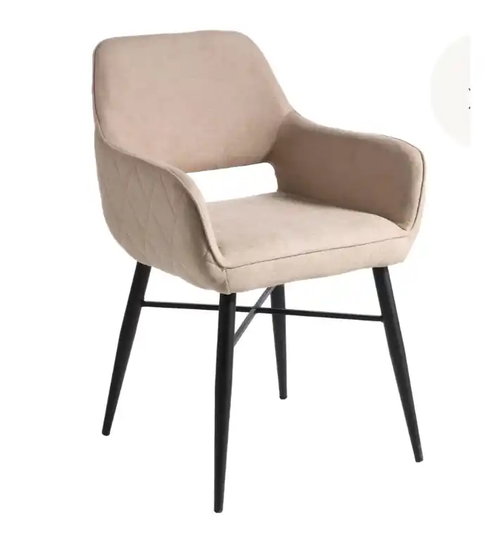 Silla brazos florida tela beige - Sillas
