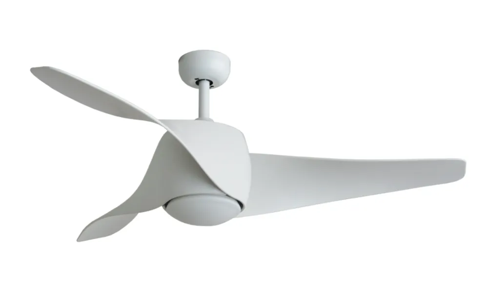 Ventilador de techo con luz Aero hierro blanco - Ventiladores de Techo