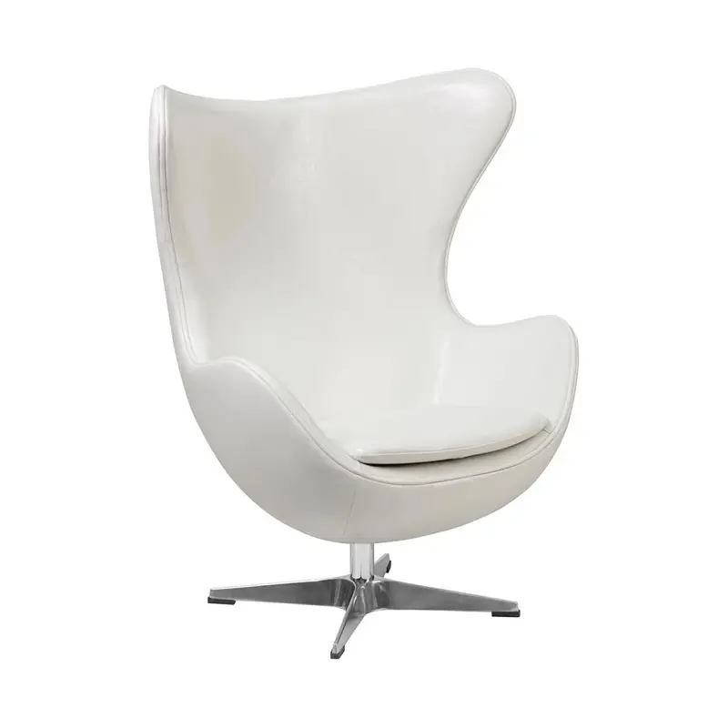 Sillon Egg similpiel blanca - Chaiselongue
