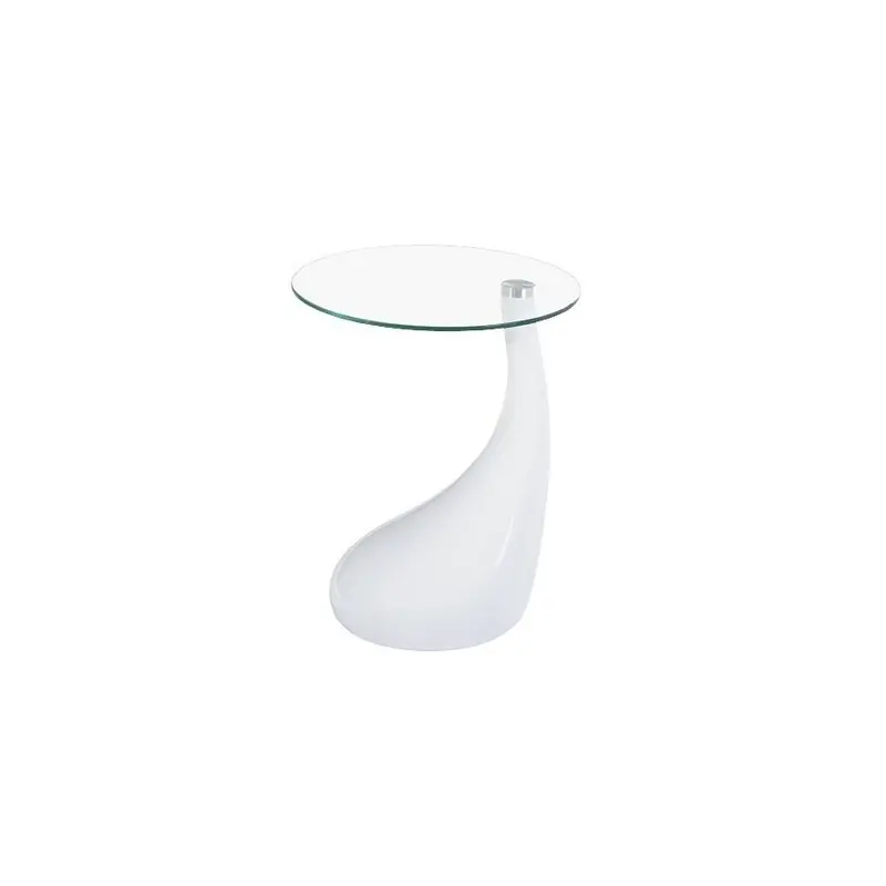 Mesa auxiliar Gota cristal blanco 50cm - Mesas de centro y auxiliares