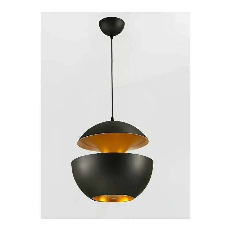 Lámpara de techo Susana metal negro dorado - Lamparas de techo