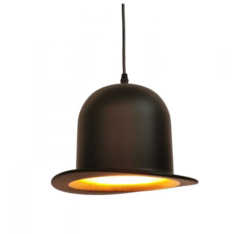Lámpara de techo John.W aluminio negro y dorado - Lamparas de techo