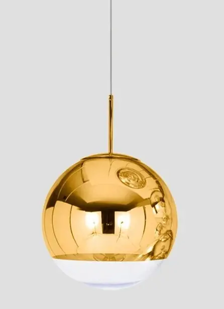 Mirror ball dorada lampara techo 30 cm - Lamparas de techo