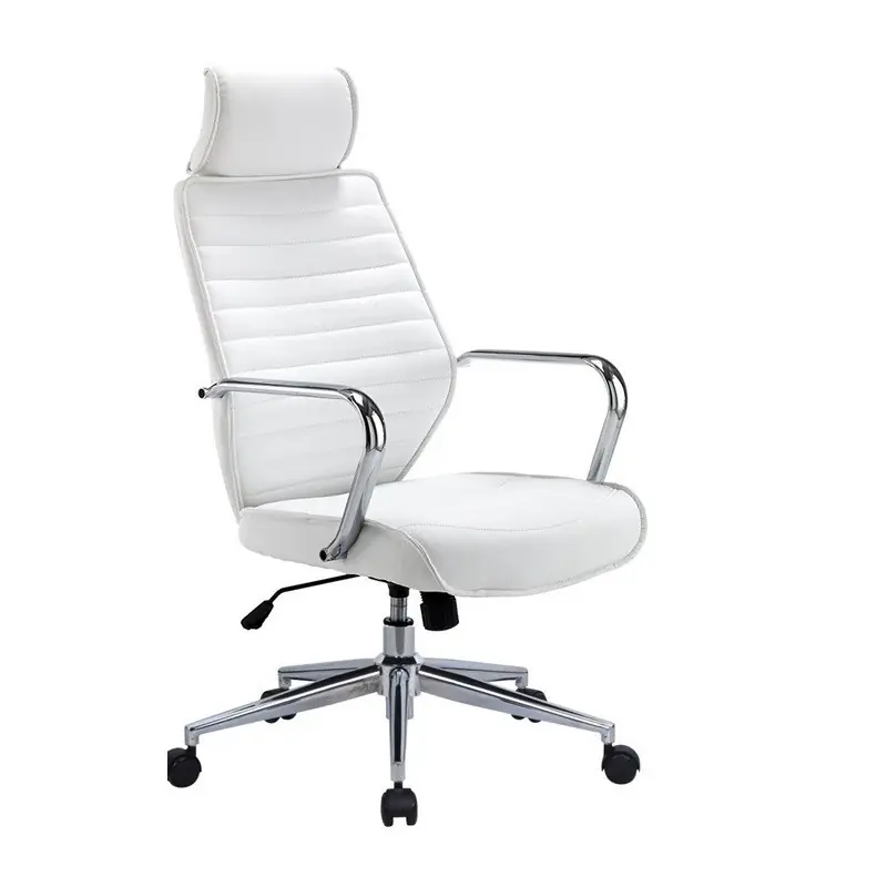 Sillón de oficicna basculante Slava similpiel blanca - Sillones direccion
