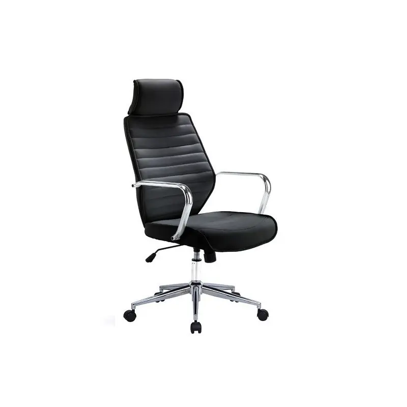 Sillón de oficicna basculante Slava similpiel negro - Sillones direccion