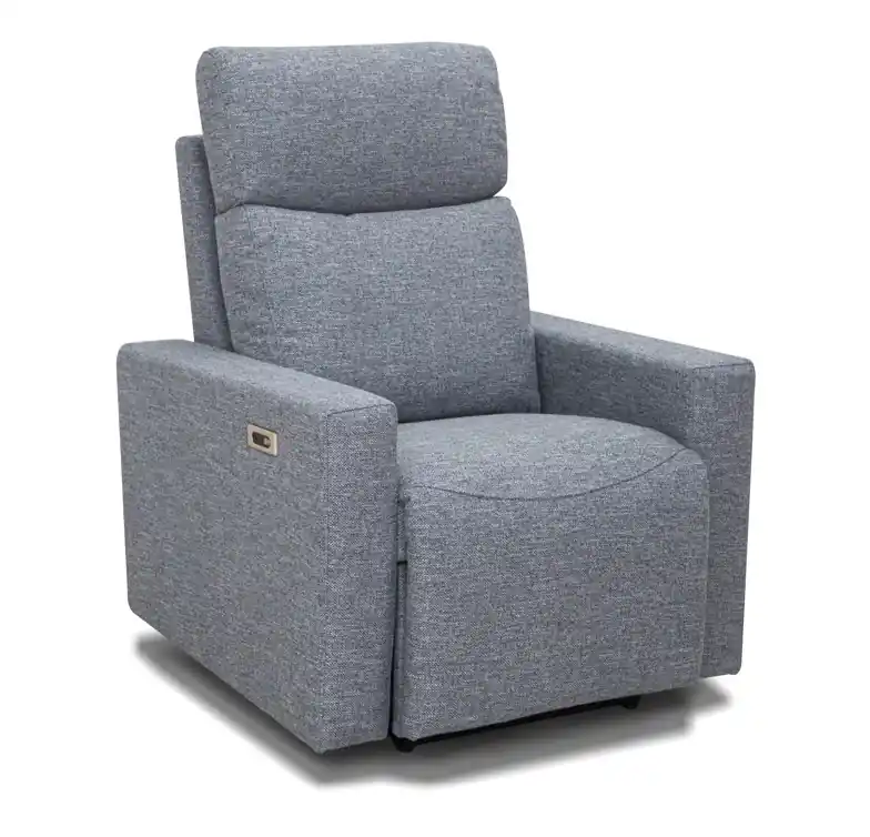 Sillon relax motorizado tela gris malmo - Sillones masaje relax