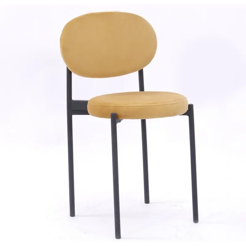 Silla retro velvet amarillo - Sillas