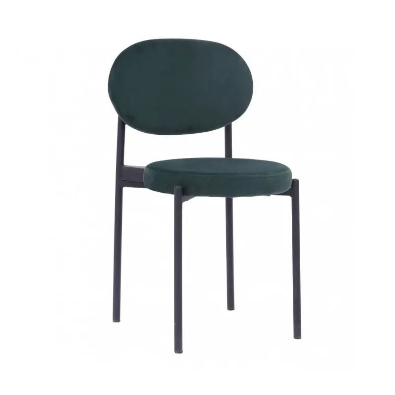 Silla retro velvet verde oscuro - Sillas