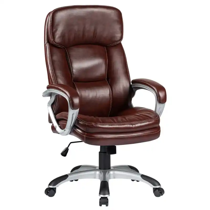 Sillón basculante Roma similpiel marrón - Sillones direccion