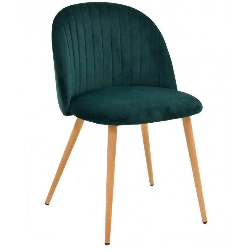 Silla Velvet terciopelo verde oscuro - Sillas