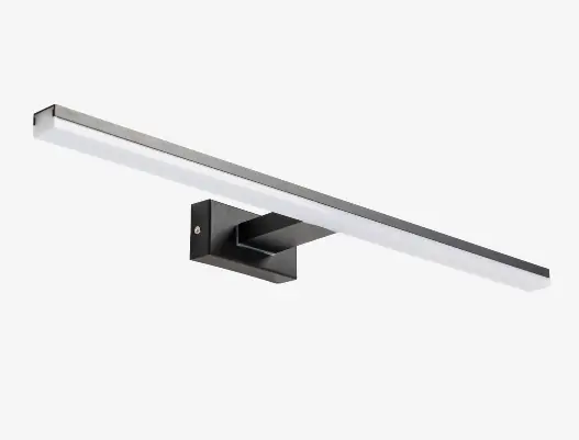 Lampara aplique acero negro 60 cm - Apliques