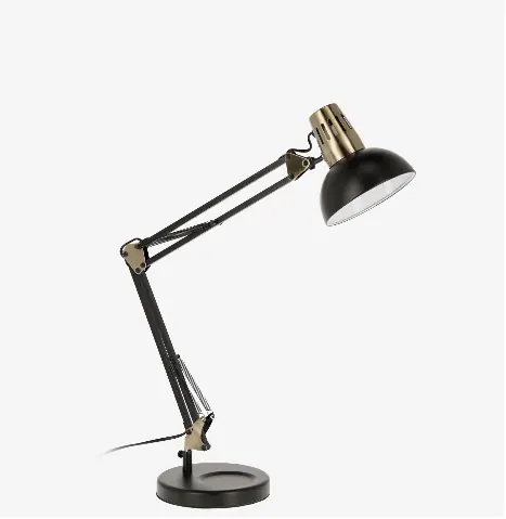 Lampara de mesa Marcelo acero negro mate - Lamparas sobremesa