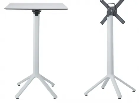 Base alta central plegable aluminio 109cm 5075AV - Pies y bases para mesas