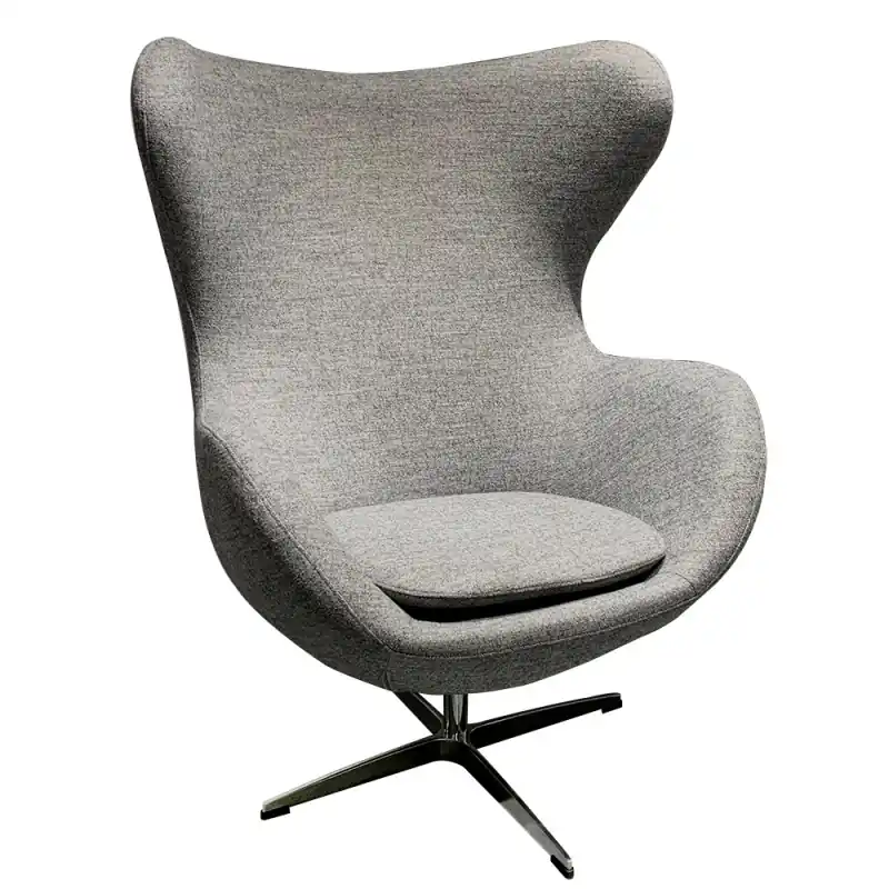 Sillon Egg tejido cachemira gris - Sillones