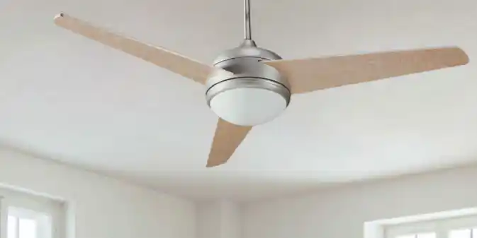 Ventilador de techo con luz Blair niquel satinado - Ventiladores de Techo