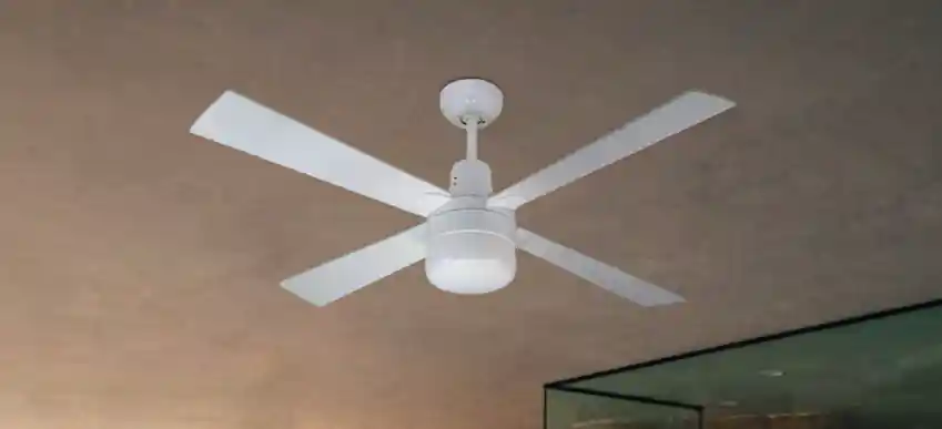 Ventilador de techo con luz Hampton blanco - Ventiladores de Techo