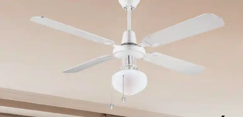 Ventilador de techo con luz Corfu blanco - Ventiladores de Techo