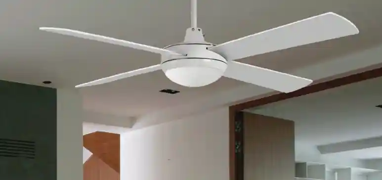 Ventilador de techo con luz Loft blanco - Ventiladores de Techo