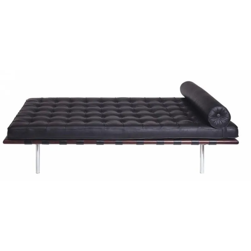 Reedición de la cama Barcelona de Ludwig Mies van der Rohe en auténtica piel italiana | Kasa-Store