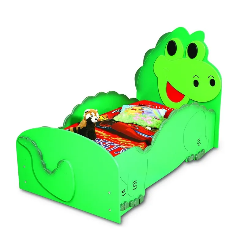 Cama infantil individual DINOSAUR de MDF - zona de dormir