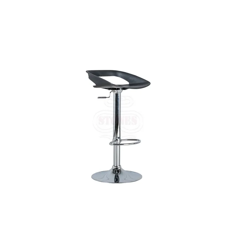 Taburete Stones | Glen con estructura de metal cromado adecuado para bares o penínsulas de cocina - Sala de estar